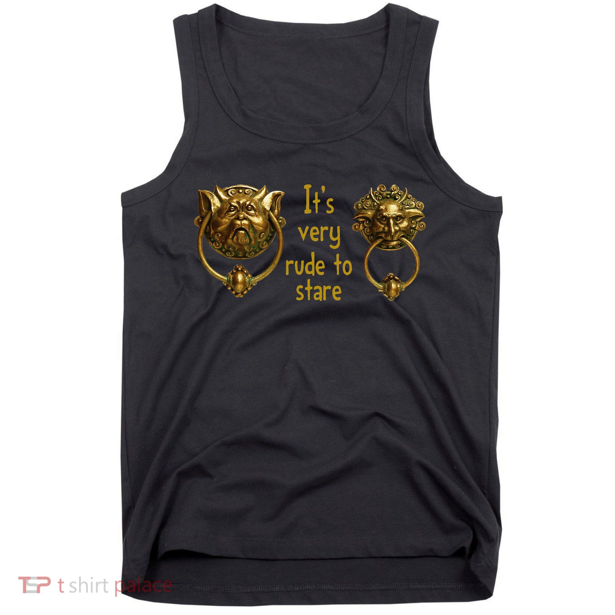 It's Very Rude To Stare Labyrinth Knockers Gift Tank Top
