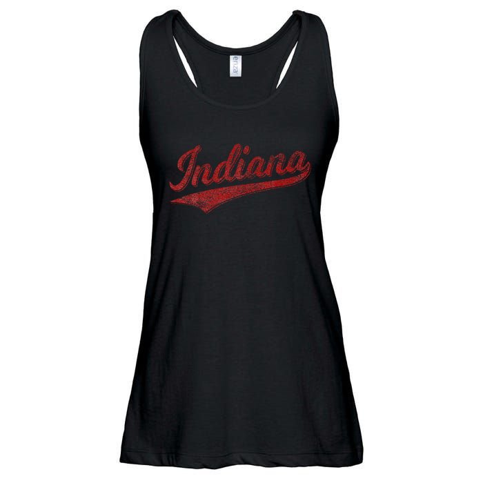 Indiana Varsity Script Classics Sports Jersey Ladies Essential Flowy Tank