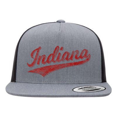 Indiana Varsity Script Classics Sports Jersey Flat Bill Trucker Hat