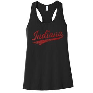 Indiana Varsity Script Classics Sports Jersey Women's Racerback Tank