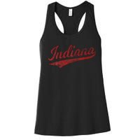 Indiana Varsity Script Classics Sports Jersey Women's Racerback Tank