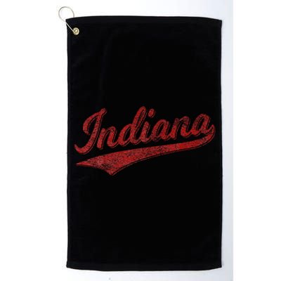 Indiana Varsity Script Classics Sports Jersey Platinum Collection Golf Towel