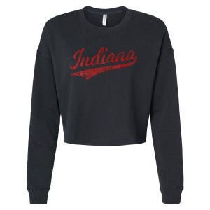 Indiana Varsity Script Classics Sports Jersey Cropped Pullover Crew