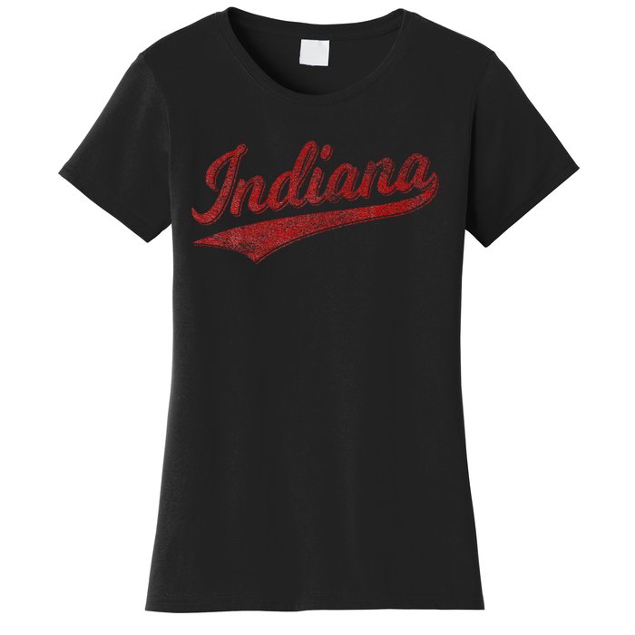 Indiana Varsity Script Classics Sports Jersey Women's T-Shirt