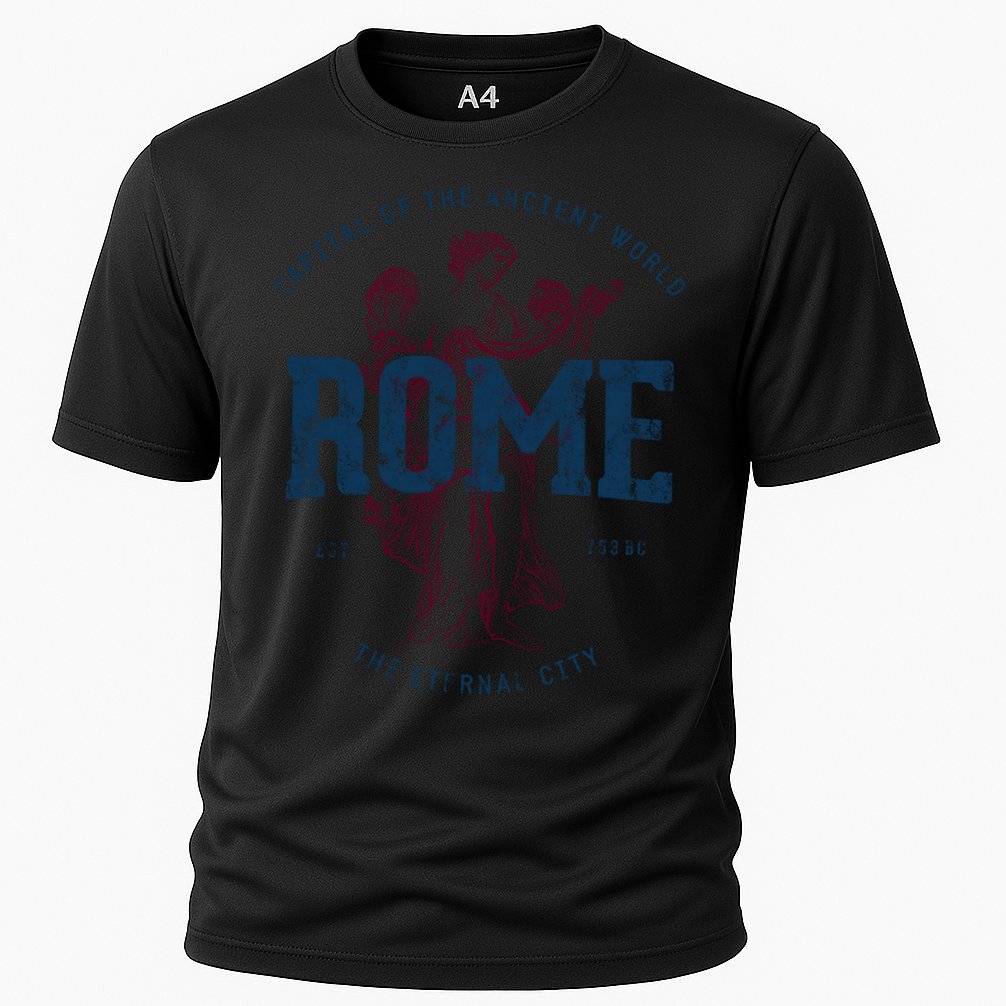 Italy Vacation Souvenir Vintage Rome Gift Cooling Performance Crew T-Shirt