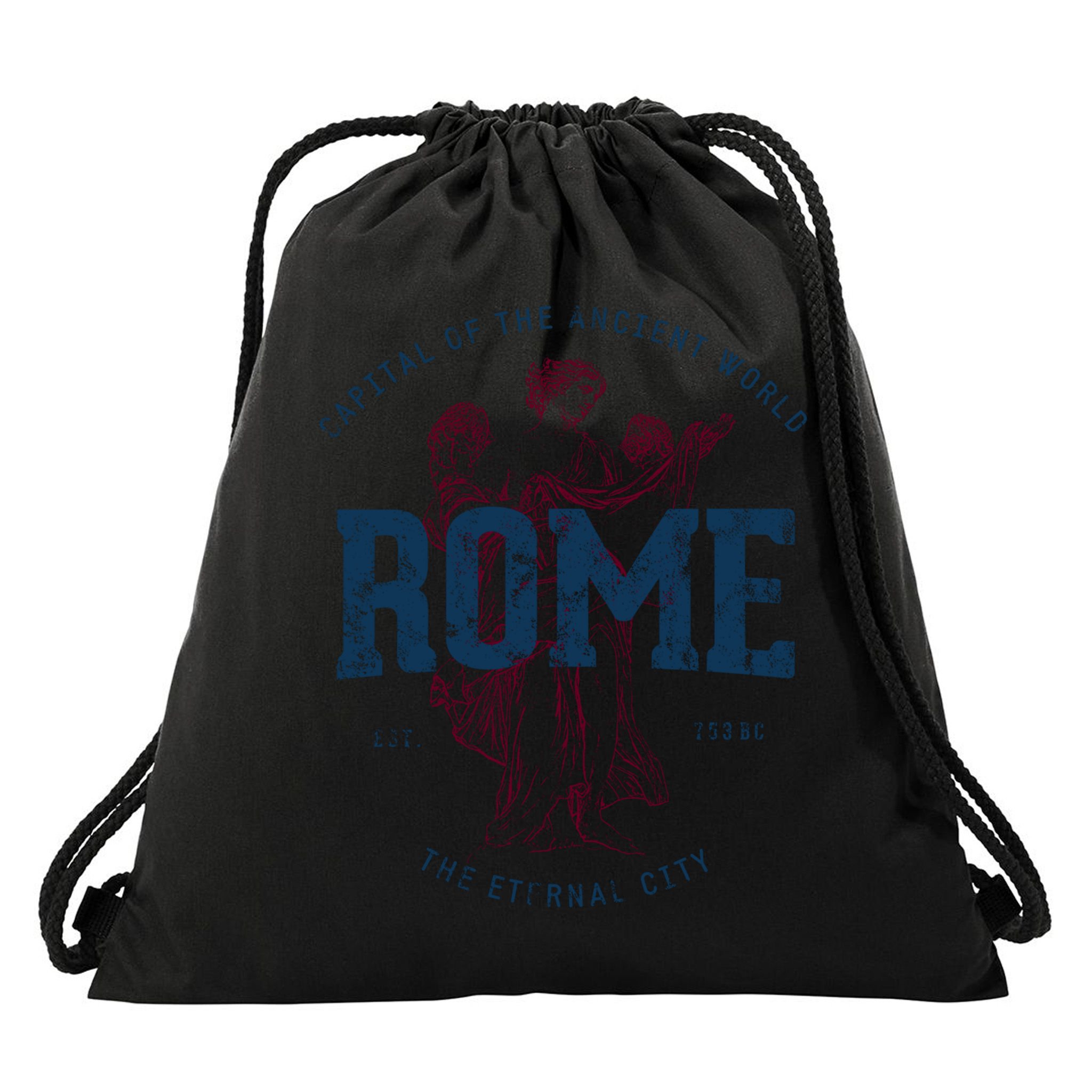 Italy Vacation Souvenir Vintage Rome Gift Drawstring Bag