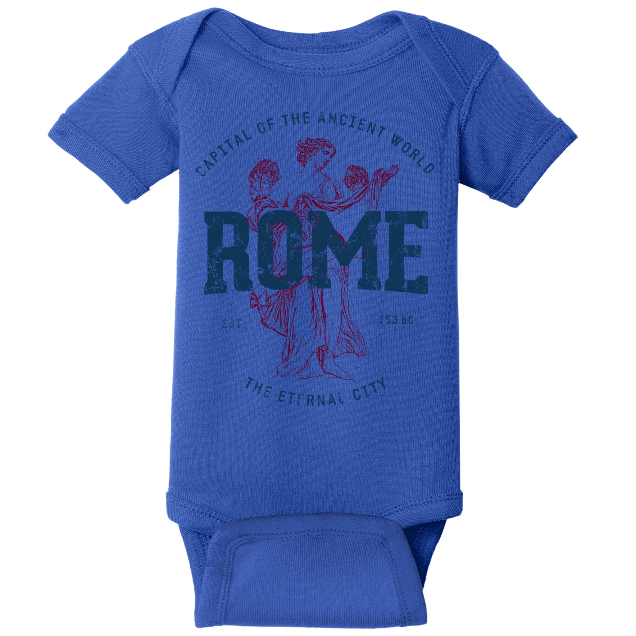 Italy Vacation Souvenir Vintage Rome Gift Baby Bodysuit