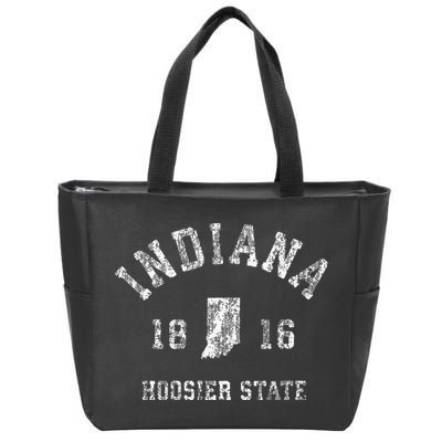 Indiana Vintage Sports Zip Tote Bag