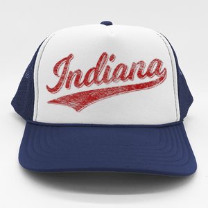 Indiana Varsity Script Classics Sports Jersey Style Trucker Hat