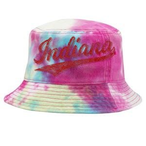 Indiana Varsity Script Classics Sports Jersey Style Tie-Dyed Bucket Hat