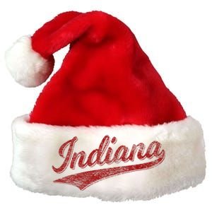 Indiana Varsity Script Classics Sports Jersey Style Premium Christmas Santa Hat