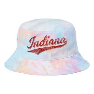 Indiana Varsity Script Classics Sports Jersey Style Tie Dye Newport Bucket Hat