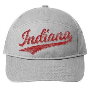 Indiana Varsity Script Classics Sports Jersey Style 7-Panel Snapback Hat