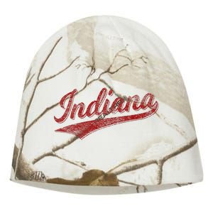 Indiana Varsity Script Classics Sports Jersey Style Kati - Camo Knit Beanie