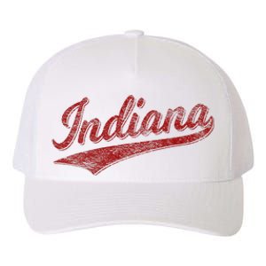 Indiana Varsity Script Classics Sports Jersey Style Yupoong Adult 5-Panel Trucker Hat