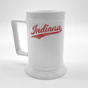 Indiana Varsity Script Classics Sports Jersey Style Beer Stein