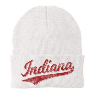 Indiana Varsity Script Classics Sports Jersey Style Knit Cap Winter Beanie