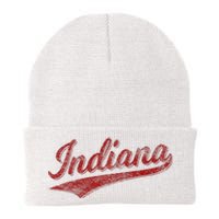 Indiana Varsity Script Classics Sports Jersey Style Knit Cap Winter Beanie