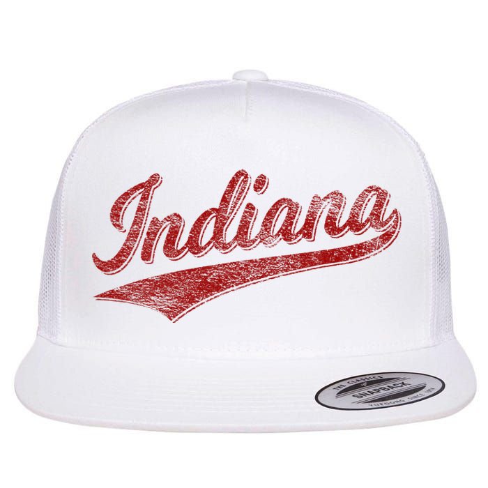 Indiana Varsity Script Classics Sports Jersey Style Flat Bill Trucker Hat