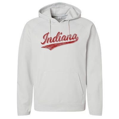 Indiana Varsity Script Classics Sports Performance Fleece Hoodie