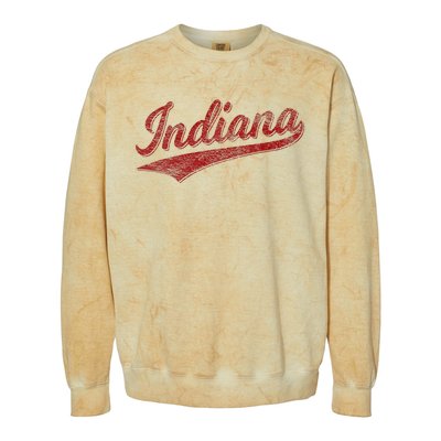 Indiana Varsity Script Classics Sports Colorblast Crewneck Sweatshirt