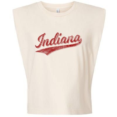 Indiana Varsity Script Classics Sports Garment-Dyed Women's Muscle Tee