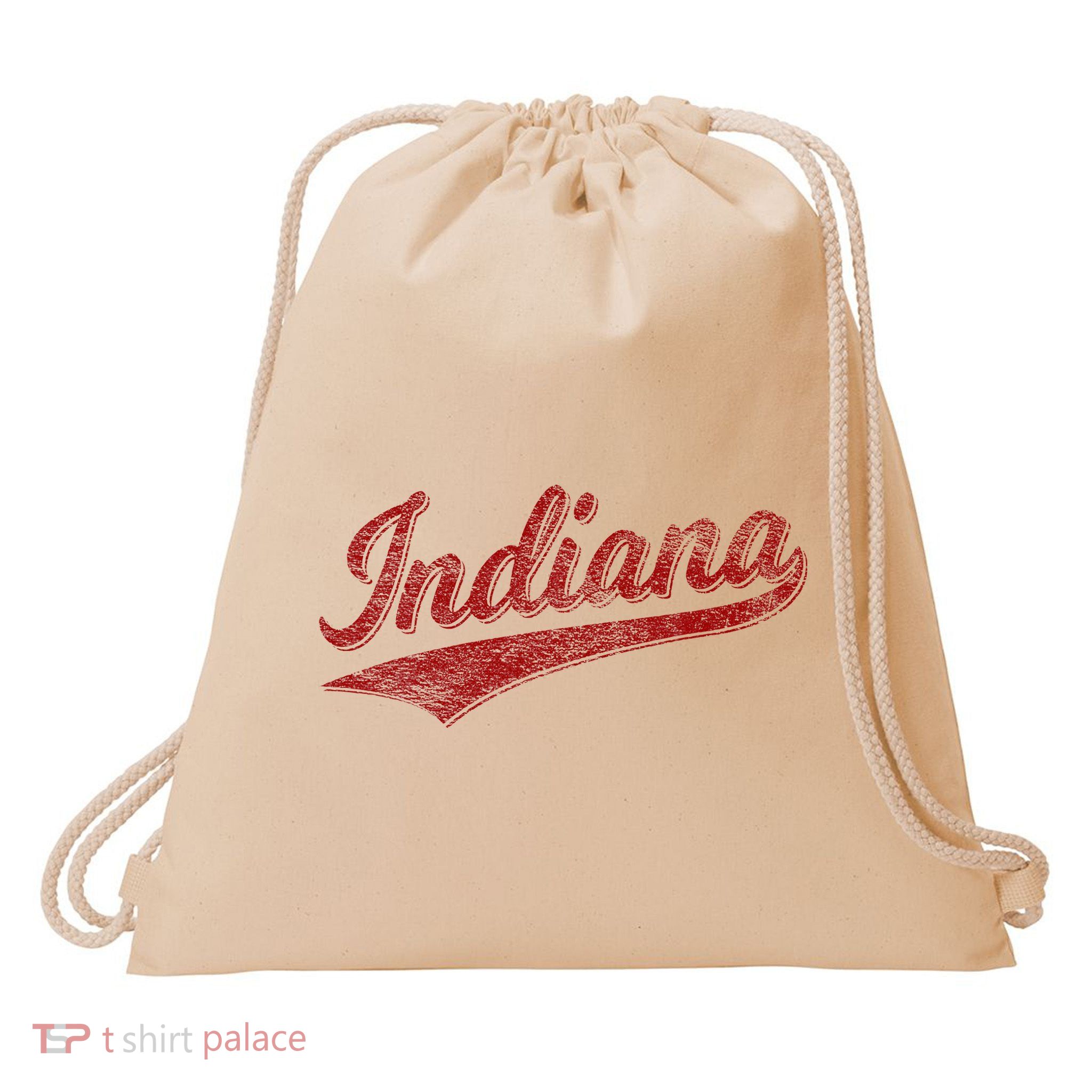 Indiana Varsity Script Classics Sports Drawstring Bag