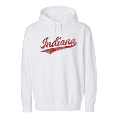 Indiana Varsity Script Classics Sports Garment-Dyed Fleece Hoodie