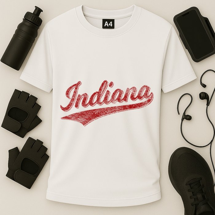 Indiana Varsity Script Classics Sports Cooling Performance Crew T-Shirt
