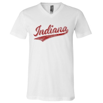 Indiana Varsity Script Classics Sports V-Neck T-Shirt