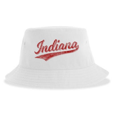 Indiana Varsity Script Classics Sports Sustainable Bucket Hat
