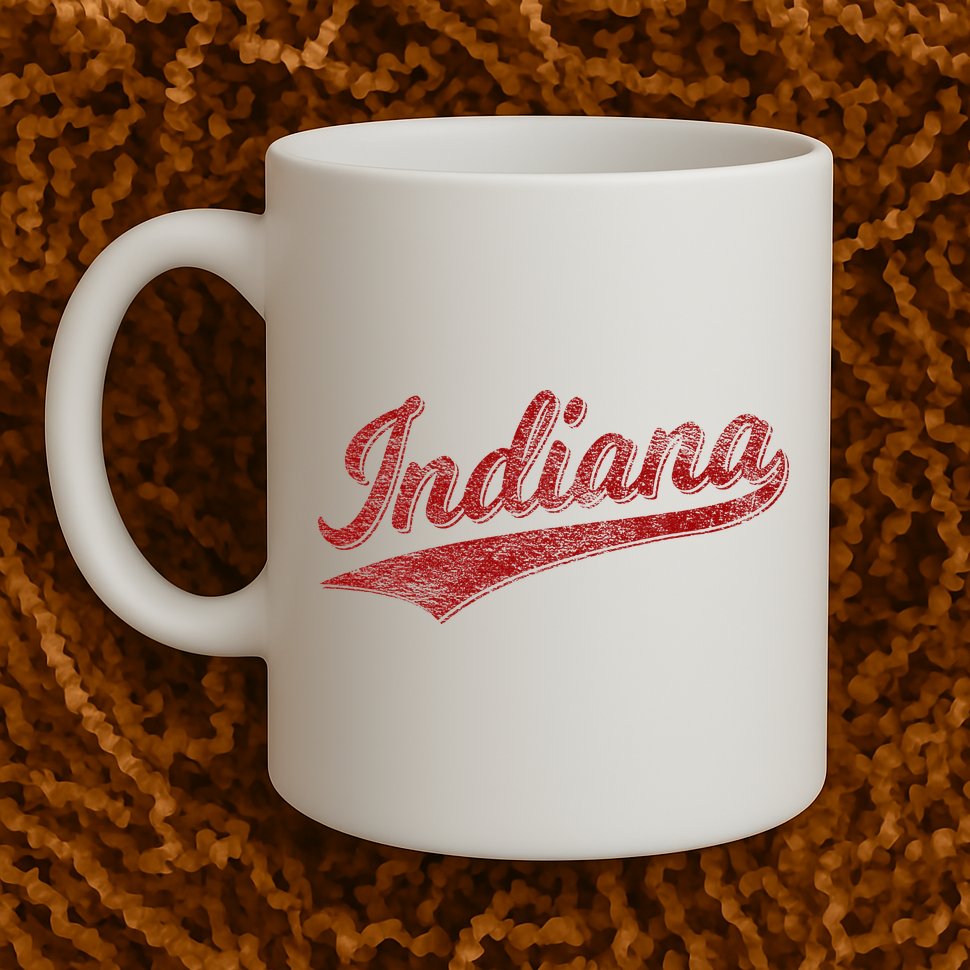 Indiana Varsity Script Classics Sports Mug