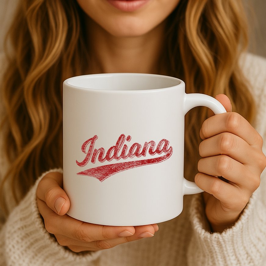 Indiana Varsity Script Classics Sports Mug