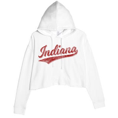 Indiana Varsity Script Classics Sports Crop Fleece Hoodie