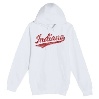 Indiana Varsity Script Classics Sports Premium Pullover Hoodie