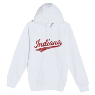 Indiana Varsity Script Classics Sports Premium Pullover Hoodie