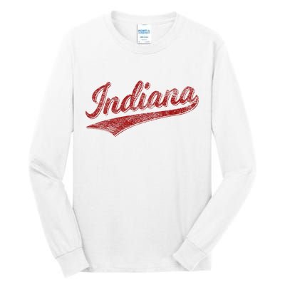 Indiana Varsity Script Classics Sports Tall Long Sleeve T-Shirt