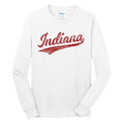 Indiana Varsity Script Classics Sports Tall Long Sleeve T-Shirt