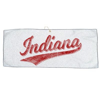 Indiana Varsity Script Classics Sports Large Microfiber Waffle Golf Towel