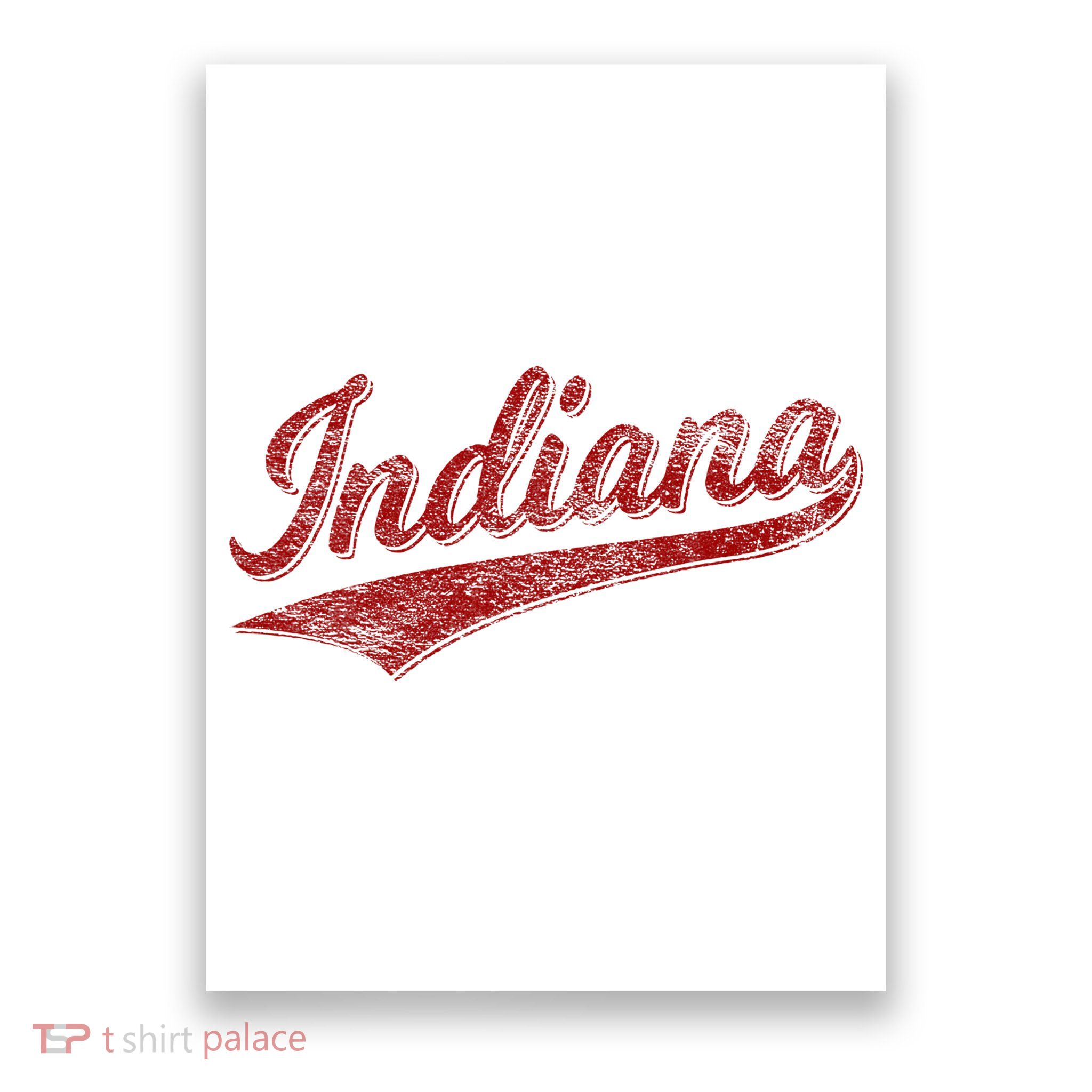 Indiana Varsity Script Classics Sports Poster