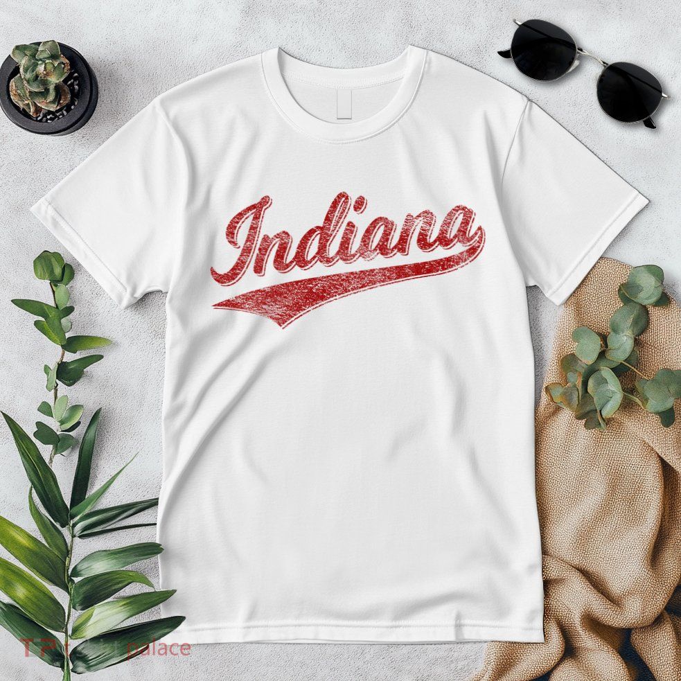Indiana Varsity Script Classics Sports Premium T-Shirt