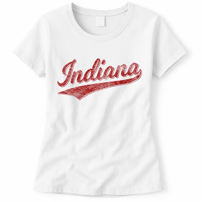 Indiana Varsity Script Classics Sports Womens T-Shirt