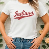 Indiana Varsity Script Classics Sports Womens T-Shirt