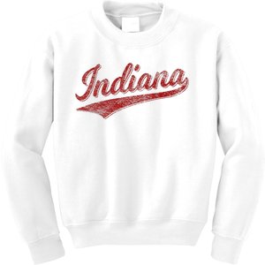 Indiana Varsity Script Classics Sports Kids Sweatshirt