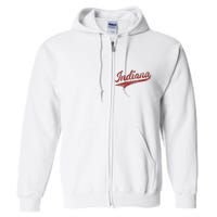 Indiana Varsity Script Classics Sports Full Zip Hoodie