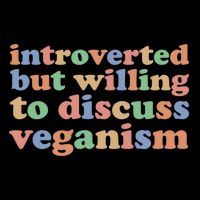 Introverted Vegan Shy Vegan Funny S Veganism Gift Cooling Performance Crew T-Shirt