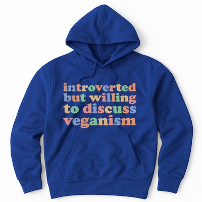 Introverted Vegan Shy Vegan Funny S Veganism Gift Hoodie