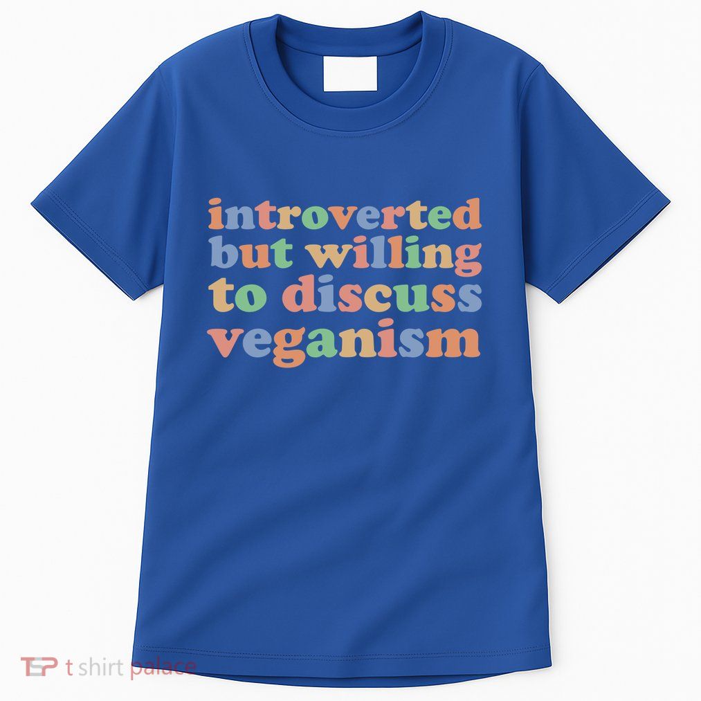 Introverted Vegan Shy Vegan Funny S Veganism Gift Tall T-Shirt