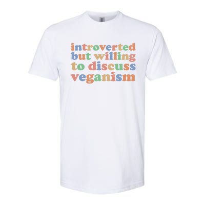 Introverted Vegan Shy Vegan Funny S Veganism Gift Softstyle® CVC T-Shirt