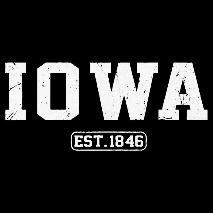 Iowa Vintage State Athletic Style Sweatshirt